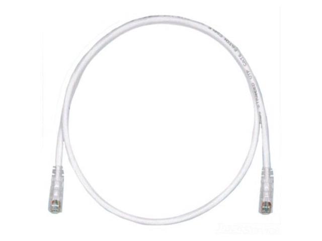 panduit utpsp3y category6 8conductor strain relief clear boot patch cord, 3feet, off white