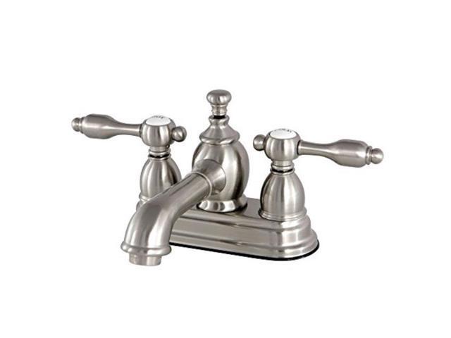 Kingston Brass KS7008TAL 4in Centerset Lavatory Faucet with Brass Pop-Up SN