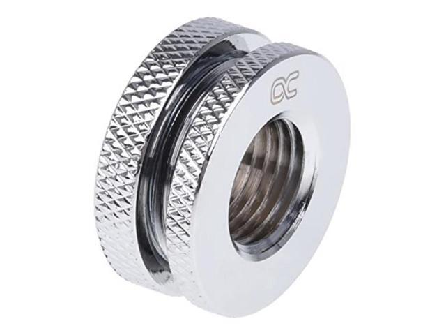 Alphacool G1/4' Bulkhead Connector Fitting, Short Version, Chrome