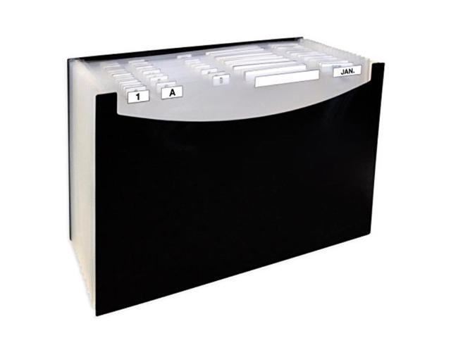 C-Line 21-Pocket Stand-Up Design Expanding File 12' Exp Legal 15 x 9 1/4 Black