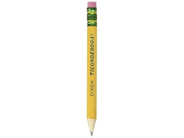 Ticonderoga Golf Pencils, Hb (#2), Black Lead, Yellow Barrel, 72/Box 13472