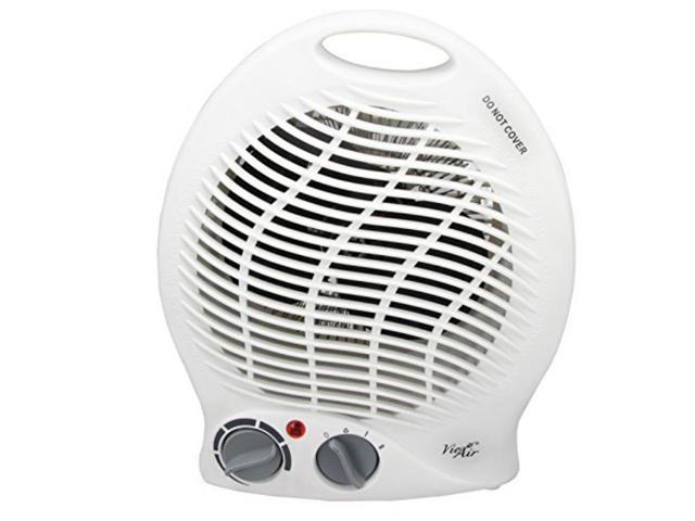 Photos - Other climate systems vie air 1500w portable 2settings white home fan heater with adjustable the