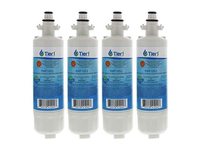 tier1 replacement for lg lt700p, adq36006101, adq36006102, kenmore 469690, 469690 refrigerator water filter 4 pack photo