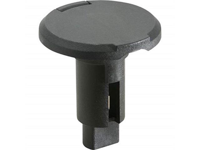 attwood 910r2pb7 round 2pin navigation light plugin base black plastic boat round, one size