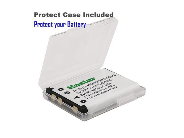 Kastar Compatible Battery 1x and Charger Replacement for Olympus LI-42B LI-40B, Fujifilm NP-45, Nikon EN-EL10, Kodak KLIC-7006 K7006, Casio NP-80...