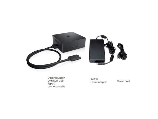 Dell Precision Dual USB-C Thunderbolt Dock TB18DC Docking Station, with 240 Watt Power Adapter
