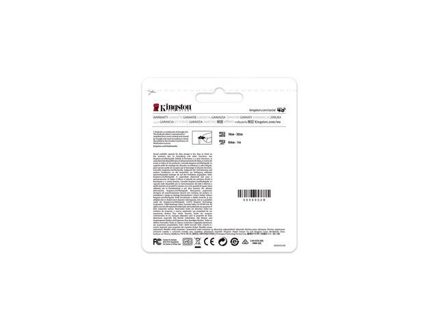 Kingston 64GB microSDHC Canvas Select Plus 100MB/s Read A1 Class 10 UHS-I Memory Card + Adapter (SDCS2/64GB)
