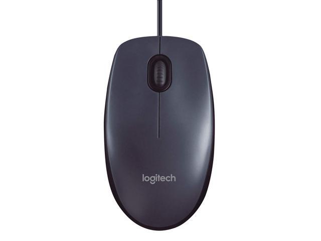 Logitech M100 Corded Mouse - Wired USB Mouse for Computers and Laptops, for Right or Left Hand Use, Black