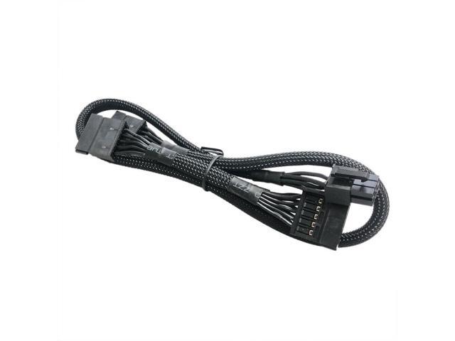 NEW 6 pin to 3x SATA DRIVER POWER cable Fit EVGA SuperNOVA 550-750 G2 G5 US Gous