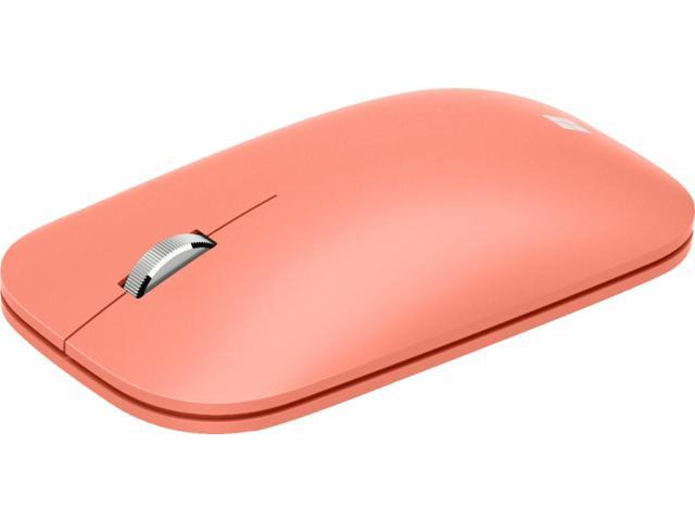 Microsoft Mobile Mouse - Peach. Comfortable Right/Left Hand Use with Metal Scroll Wheel, Wireless, Bluetooth for PC/Laptop/Desktop, works with.