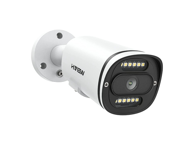 New H. View 8Mp Ultra Hd Full Color Night Vision Security Camera, Ip Poe Network Camera,, Smart H.265+, Bullet Weatherproof Ip67, Built-In Mic,...