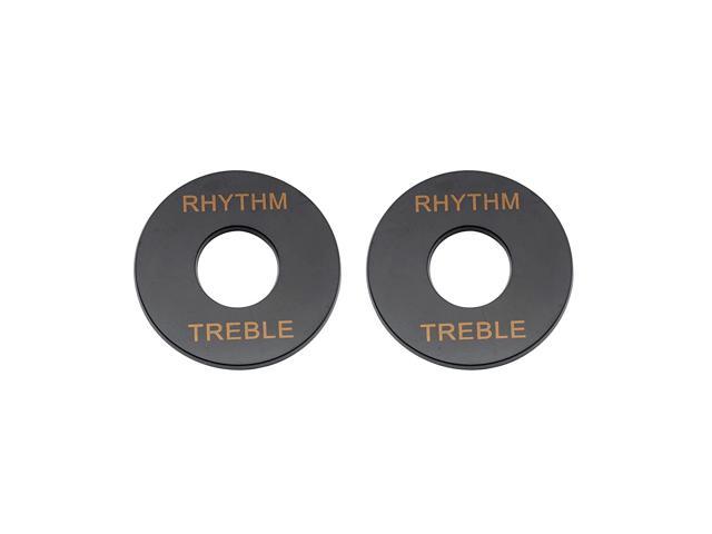 Plastic Switch Plates Toggle Marker Switch Washer Treble Rhythm Ring For Gibson Les Paul Sg Epiphone Guitar Replacement, Black (Pack Of 2) photo