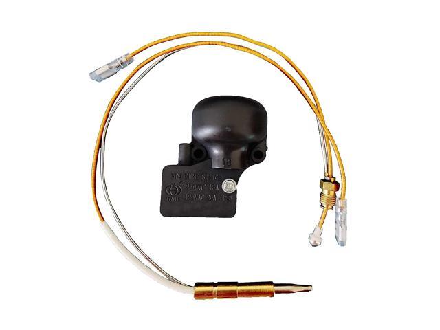 Zell Patio Gas Heater Dump Switch - Gas Patio Heater Repair Replacement Parts Thermocoupler & Dump Switch Control Safety Kit For Patio Propane Gas. photo