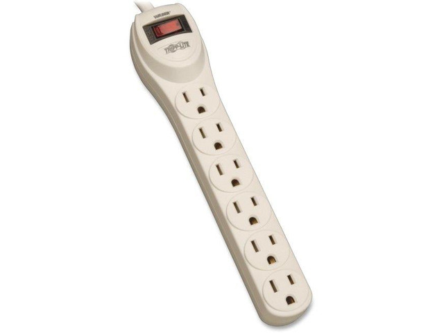 Tripp Lite Waber Industrial Power Strip 6 Outlets 5-15R 4' Cord 15 Amp PS6