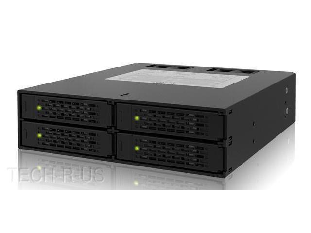 Icy Dock MB994SP-4S Drive Bay Adapter Internal Matt Black 4 x Total Bay 2.5' Bay