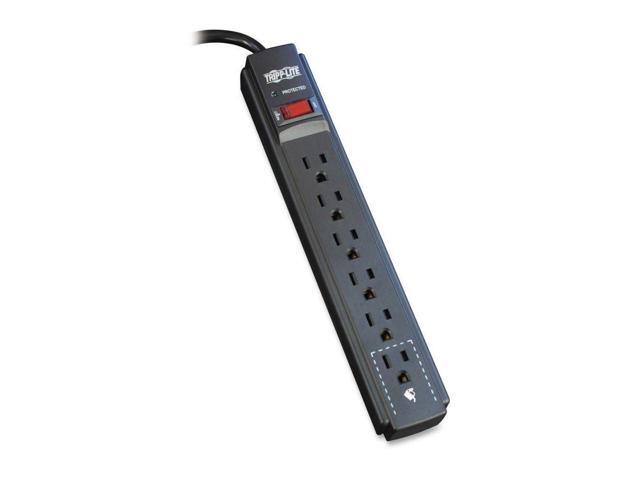 TRIPP LITE TLP606B 6 OUTLET SURGE STRIP 6 FT CORD