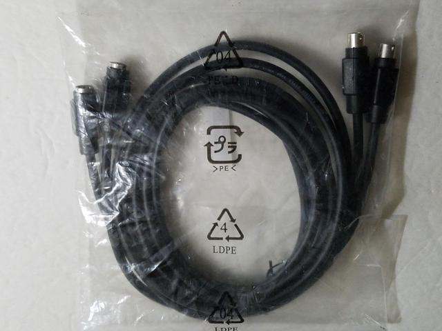 New - Dell DC19002134I 6 Pin Mini Din Extension Cable Male to Female 6 Set.
