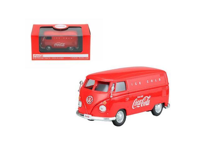 1962 Volkswagen Coca Cola Cargo Van Red 1/43 Diecast Model by Motorcity Classics