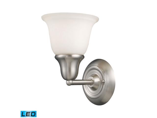 Photos - Chandelier / Lamp ElkGroup International Berwick 1-Light Vanity In Brushed Nickel - LED 6702