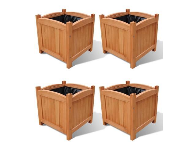 vidaXL Raised Beds 4 pcs 11.8'x11.8'x11.8'