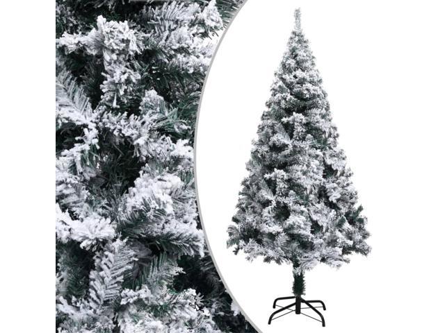 Photos - Display Cabinet / Bookcase VidaXL Artificial Christmas Tree with Flocked Snow Green 59.1' PVC 320963 
