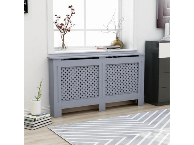 vidaXL Radiator Cover Anthracite 59.8'x17.5'x31.9' MDF