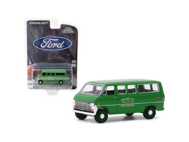 1970 Ford Club Wagon Van Green 'Board of Education' 'Hobby Exclusive' 1/64 Diecast Model by Greenlight