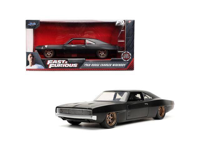 Dom/'s 1968 Dodge Charger Widebody Matt Black /Fast & Furious 9 F9/ (2021) Movie 1/24 Diecast Model Car by Jada'''