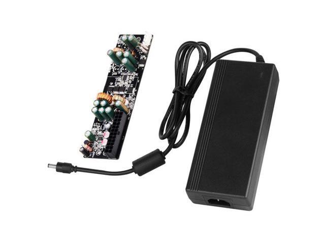 120W power supply kit, 120W DC-DC Powerboard with 120W 12V/10A AC-DC Adapter, 20+4pin motherboard connector, 1x 4+4 EPS (CPU) power connector, 3x...