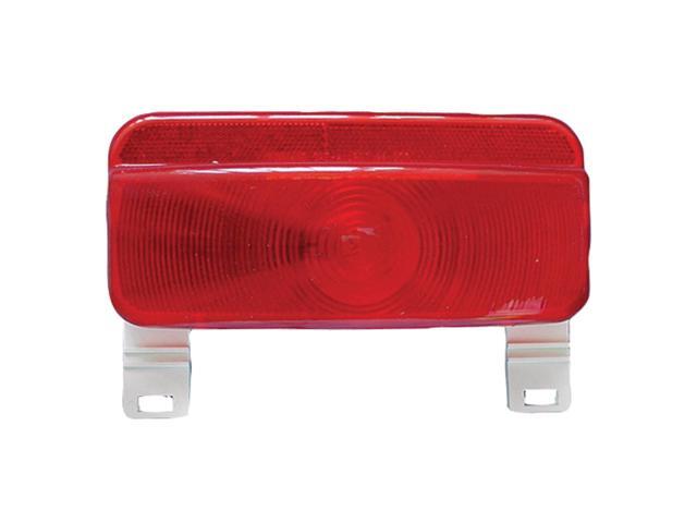 Fasteners Unlimited 003-81L Command Electronics Surface Mount 12 Volt Taillight - White Base And License Bracket, Packaged