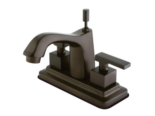 Kingston Brass KS864.QLL Executive Centerset Bathroom Faucet with Brass Pop-Up D, Oil Rubbed Bronze