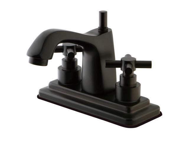 Kingston Brass Elinvar Two Handle 4' Centerset Lavatory Faucet with Brass Pop-up