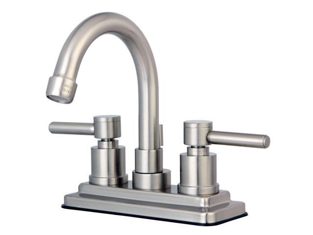 Kingston Brass KS8668DL 4 Inch Center Lavatory Faucet - Satin Nickel