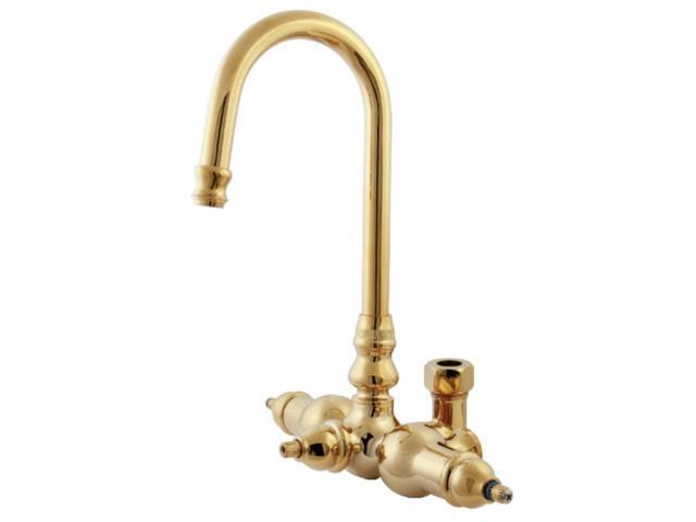 Kingston Brass ABT200-2 Goose Neck Faucet with Back Outlet & Diverter
