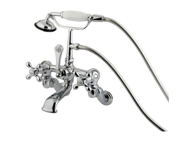 Kingston Brass Cc464T1 Clawfoot Tub Filler With Hand Shower - Polished Chrome Finish