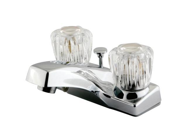 Kingston Brass KB101B Columbia Centerset Lavatory Faucet with Brass Pop-Up, Polished Chrome