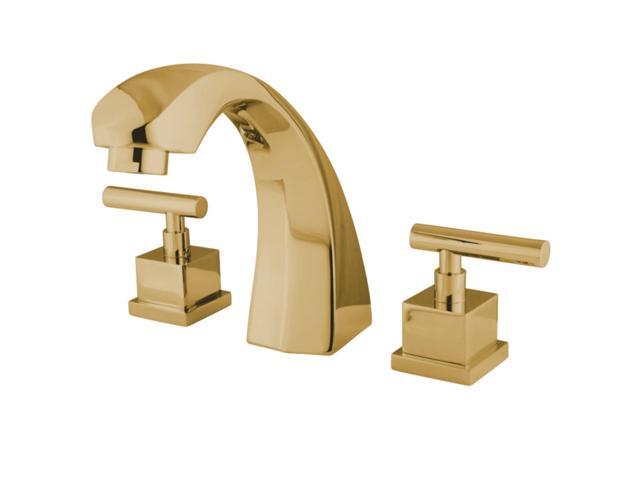 kingston brass ks4362cql claremont roman tub filler faucet, polished brass