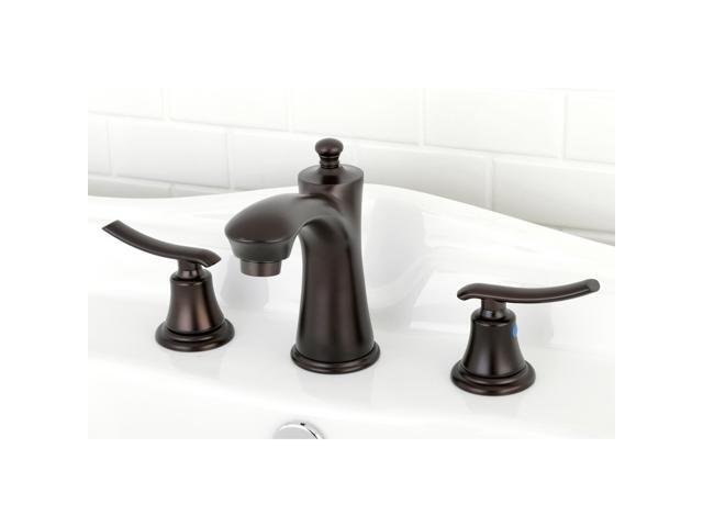 kingston brass kb7965jl jamestown widespread lavatory faucet, oil rubbed bronze