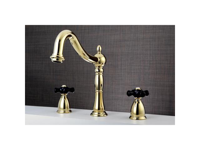 KINGSTON BRASS KS1342PKX Roman Tub Faucet, Polished Brass, Deck Mount