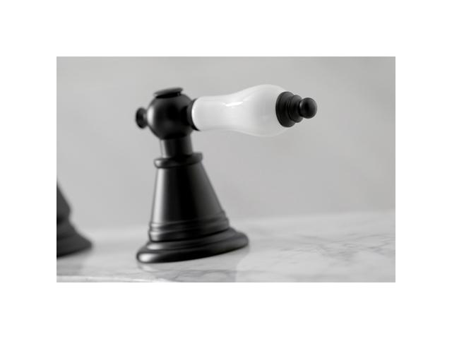 Fauceture FSC1970PL English Classic Widespread Bathroom Faucet, Matte Black
