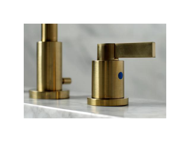 Fauceture FSC8953NDL 8 in. Widespread Bathroom Faucet, Brushed Brass