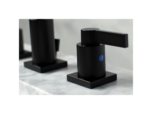 Fauceture FSC8960NDL NuvoFusion Widespread Bathroom Faucet, Matte Black