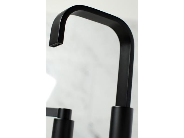 Fauceture FSC8960NDL NuvoFusion Widespread Bathroom Faucet, Matte Black