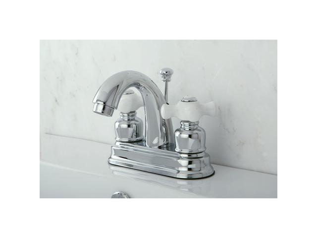 Kingston Brass KB5611PX Restoration 4 in. Centerset Bathroom Faucet, Polished Chrome