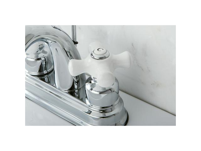 Kingston Brass KB5611PX Restoration 4 in. Centerset Bathroom Faucet, Polished Chrome