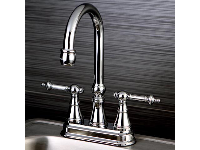 Kingston Brass KS2491TL Bar Faucet, Polished Chrome
