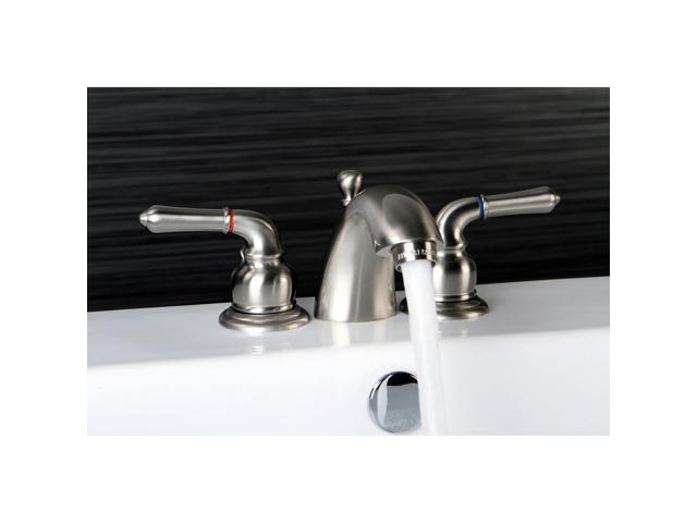 Kingston Brass KS2958 Mini-Widespread Bathroom Faucet, Brushed Nickel