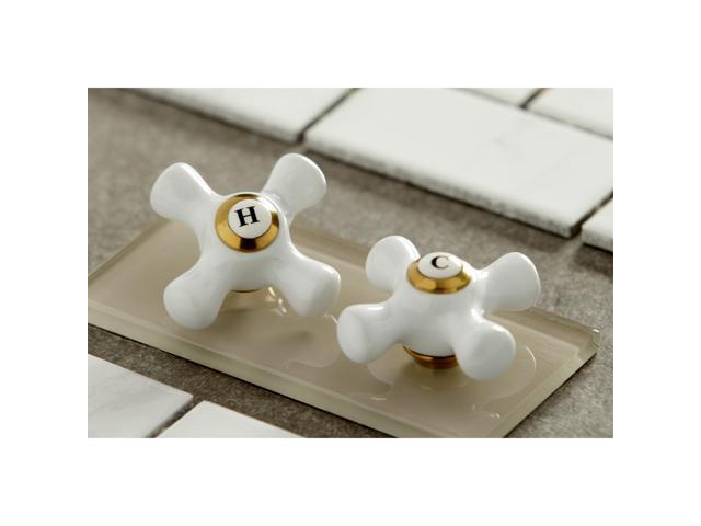 Kingston Brass KS1437PX 4 in. Centerset Bathroom Faucet, Brushed Brass