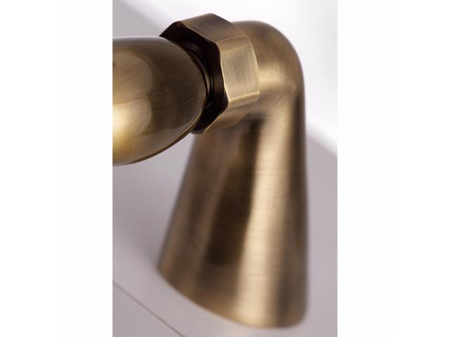 Kingston Brass KS267AB Clawfoot Tub Filler Faucet With Hand Shower, Antique Brass