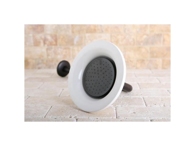 Kingston Brass P60ORBCK Victorian Sunflower Showerhead with 12' Shower Arm Combo, Oil Rubbed Bronze